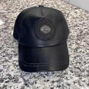 Leather Harley-Davidson hat